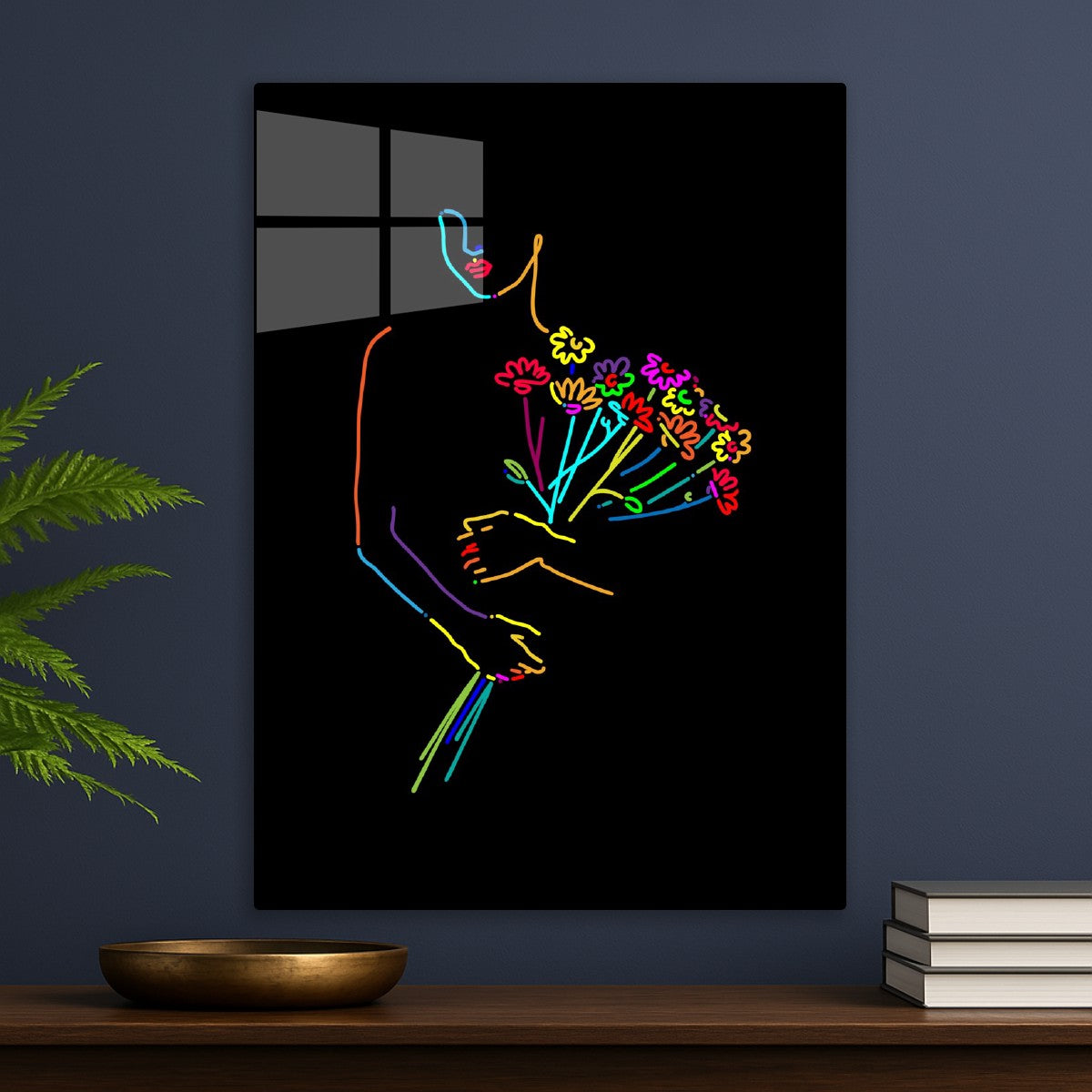 Girl art minimalism 