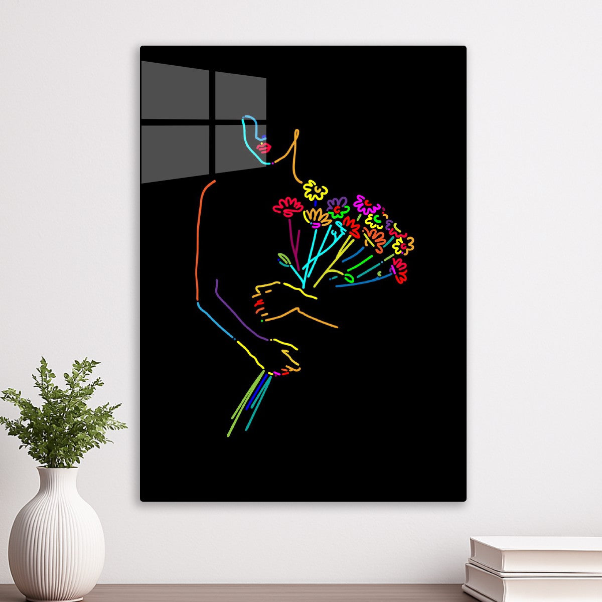 Girl art minimalism 