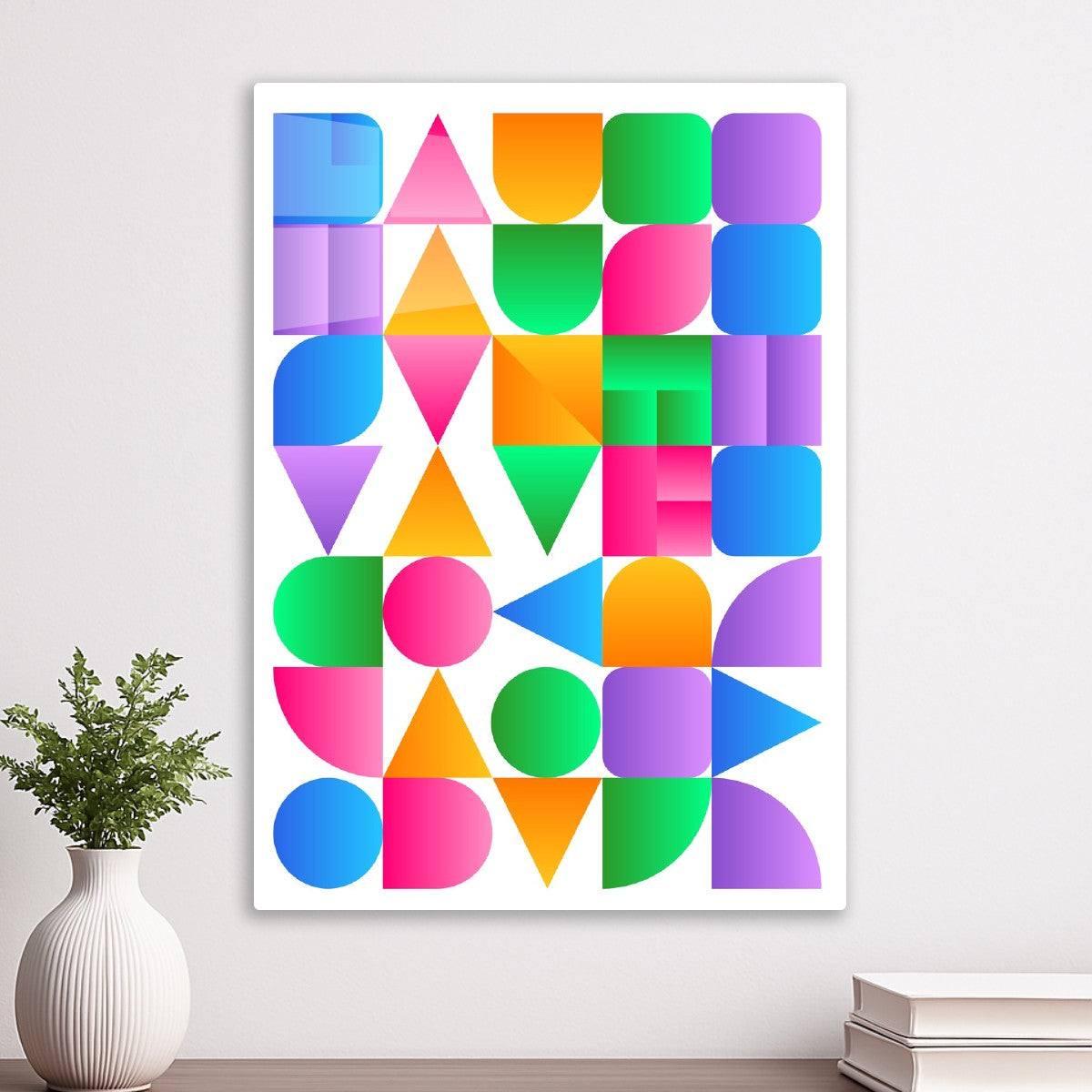 Synthwave Bauhaus Rainbow
