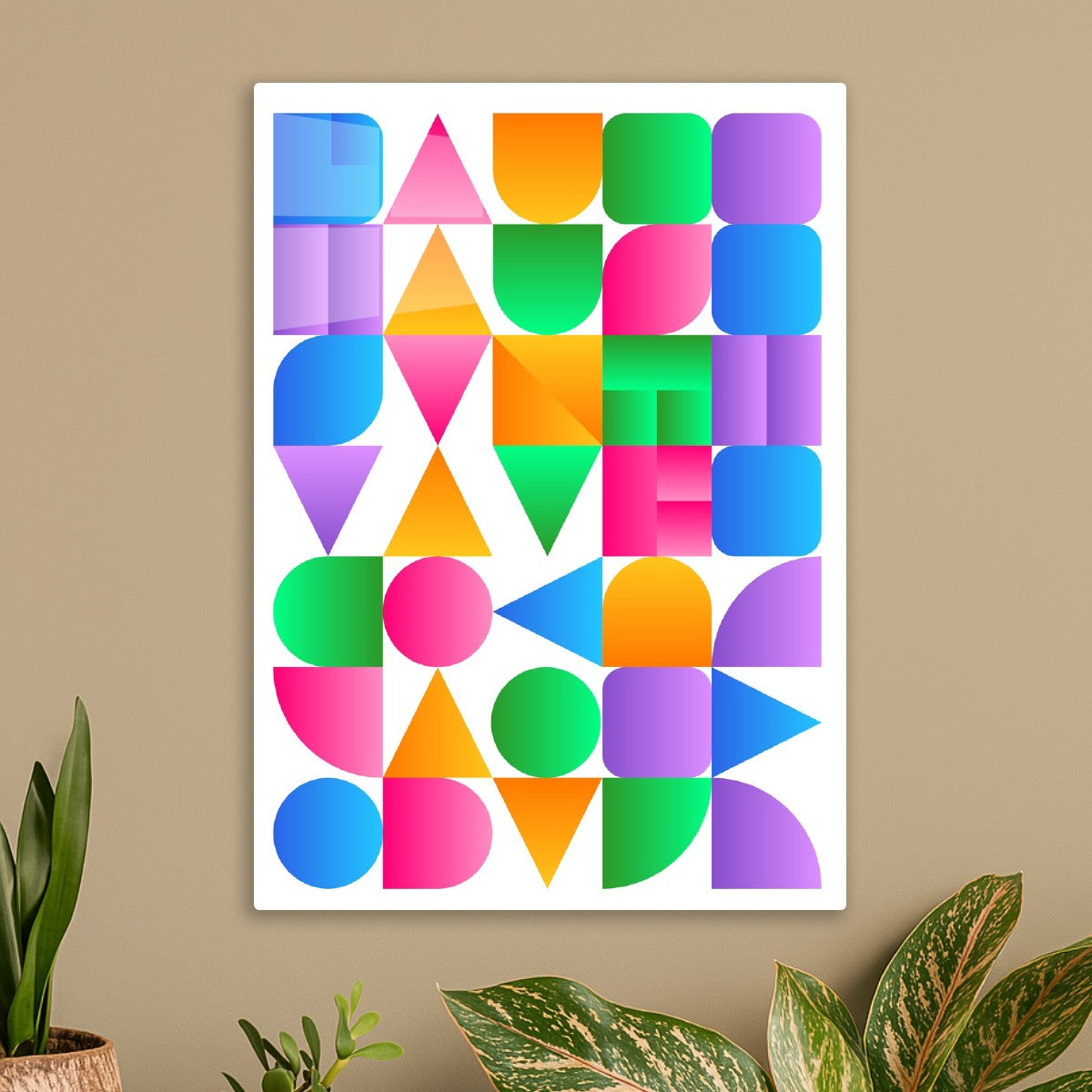 Synthwave Bauhaus Rainbow
