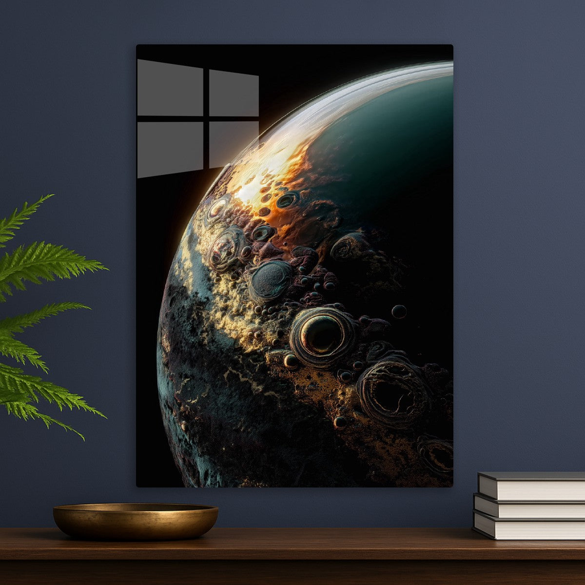 Cratered Alien World 