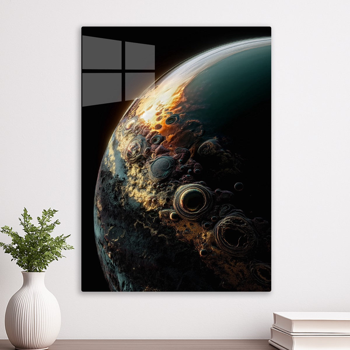 Cratered Alien World 