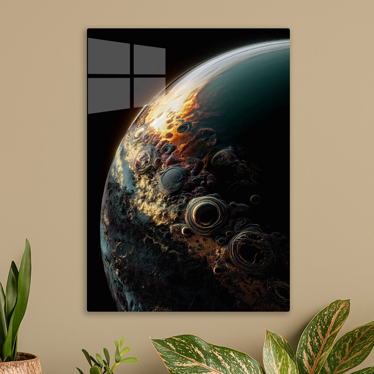 Cratered Alien World 