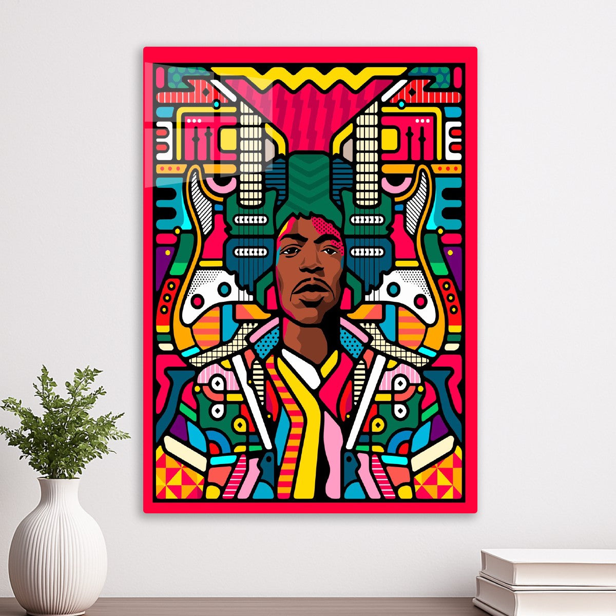 Psychedelic Jimi Hendrix Art