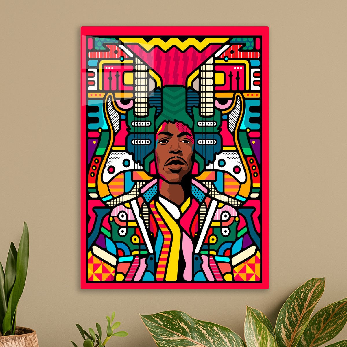 Psychedelic Jimi Hendrix Art