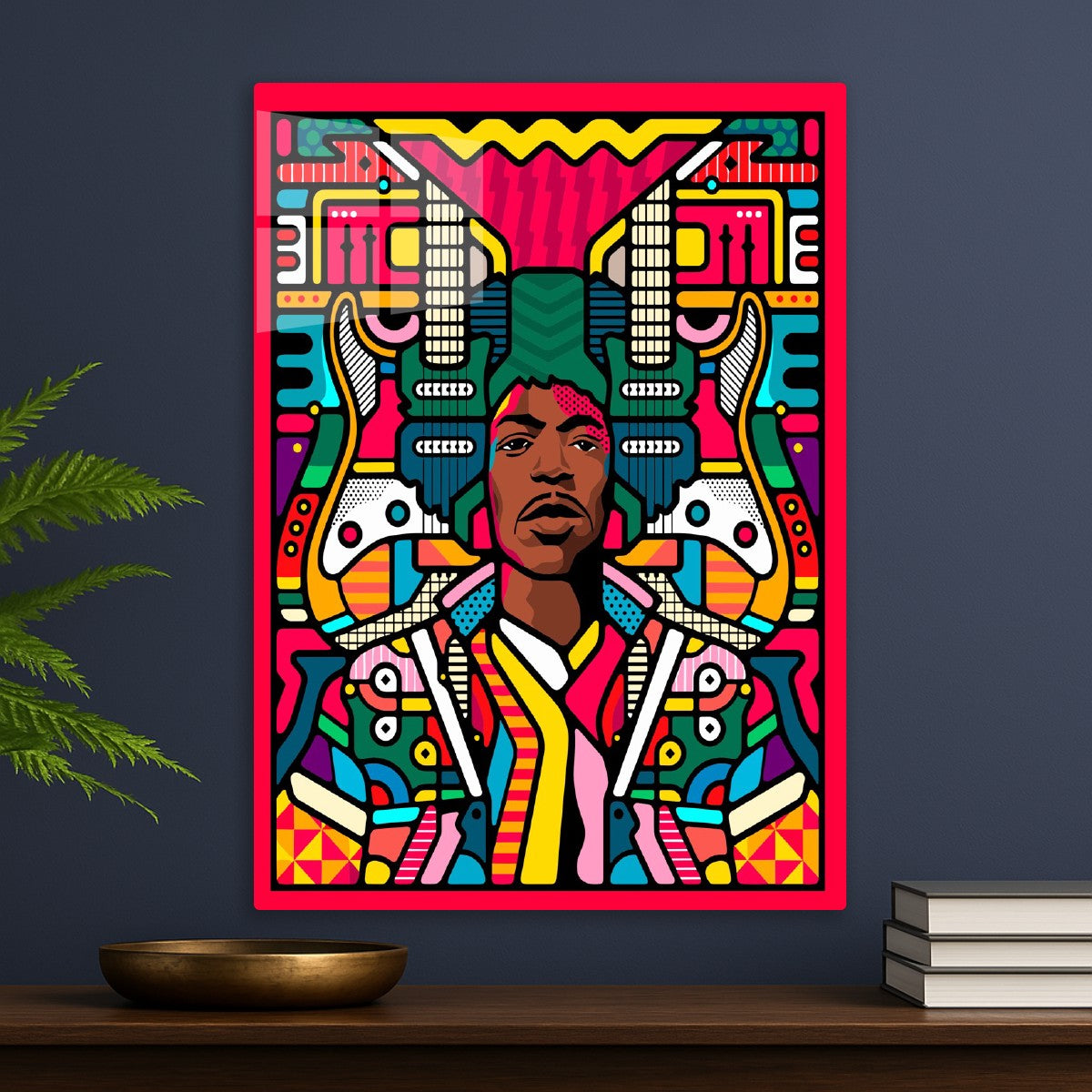 Psychedelic Jimi Hendrix Art