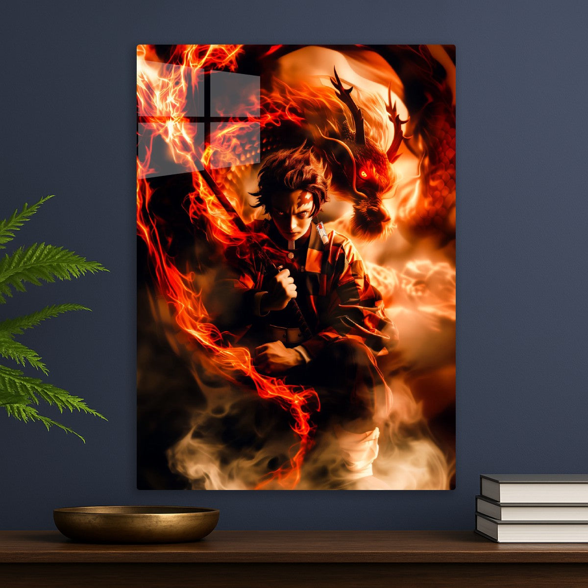 Tanjiro Kamado.Fire Dragon, Demon Slayer 