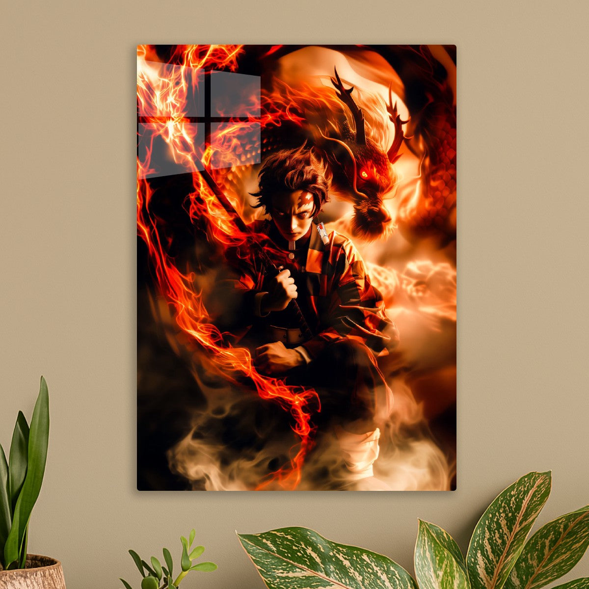 Tanjiro Kamado.Fire Dragon, Demon Slayer 