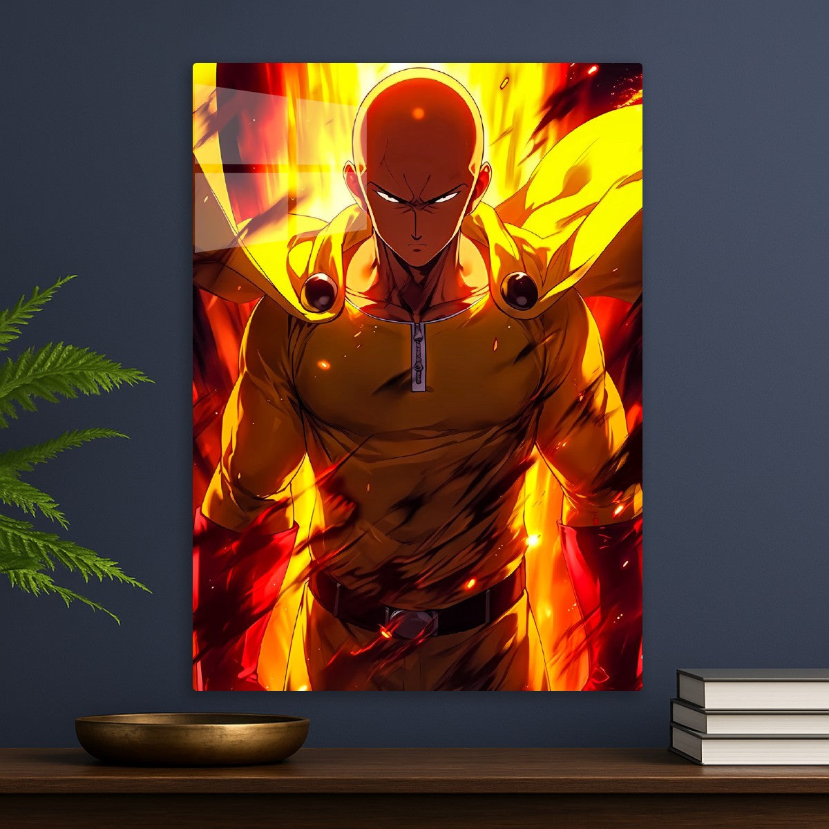 Saitama Flame Mode, One Punch Man