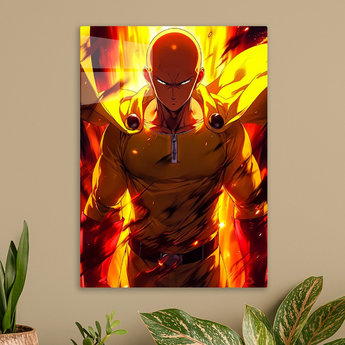 Saitama Flame Mode, One Punch Man