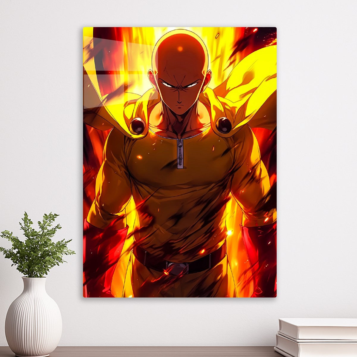 Saitama Flame Mode, One Punch Man