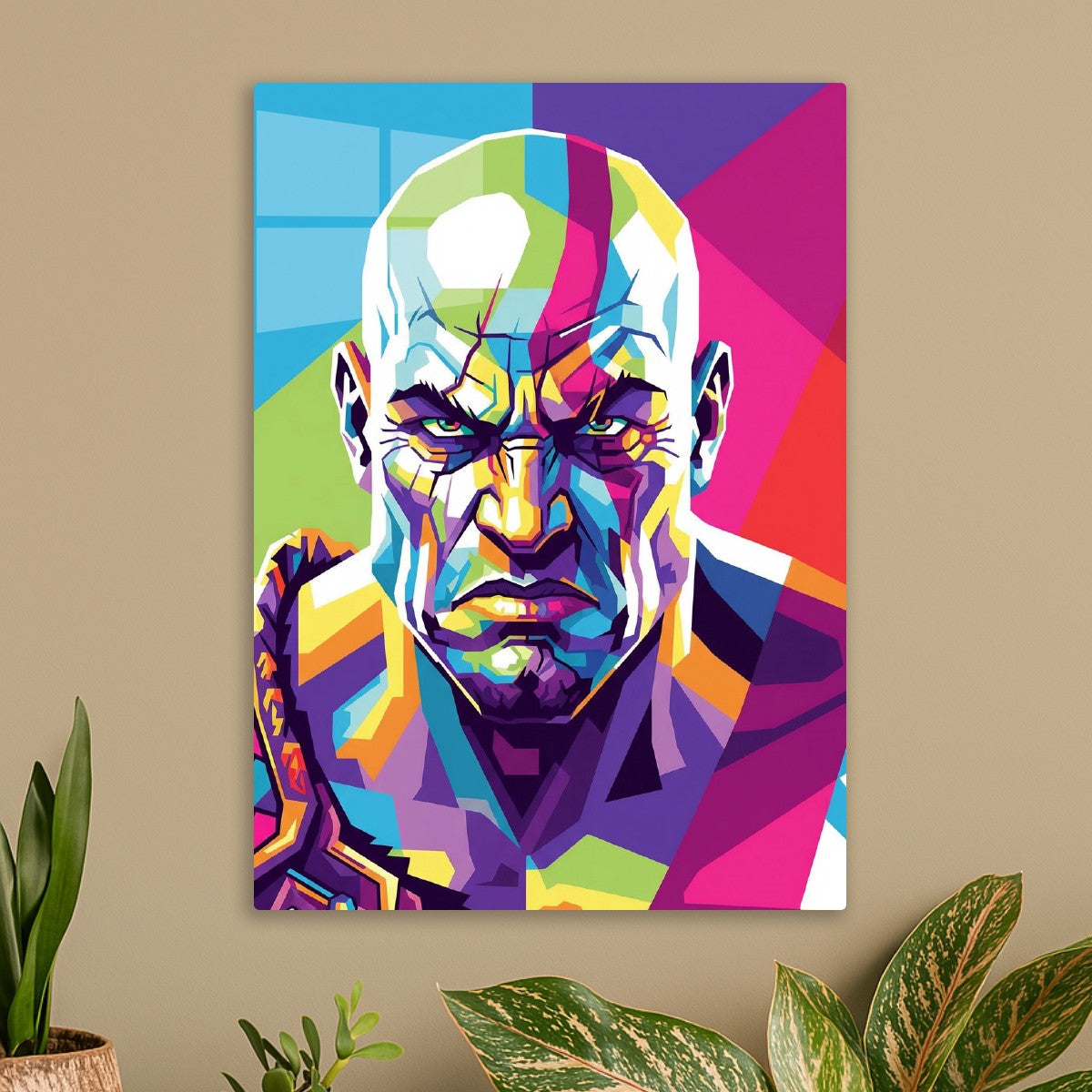 God Of War - WPAP art style