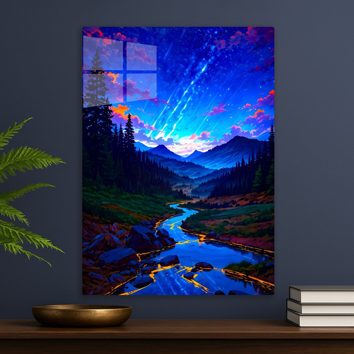Anime River Under Stars