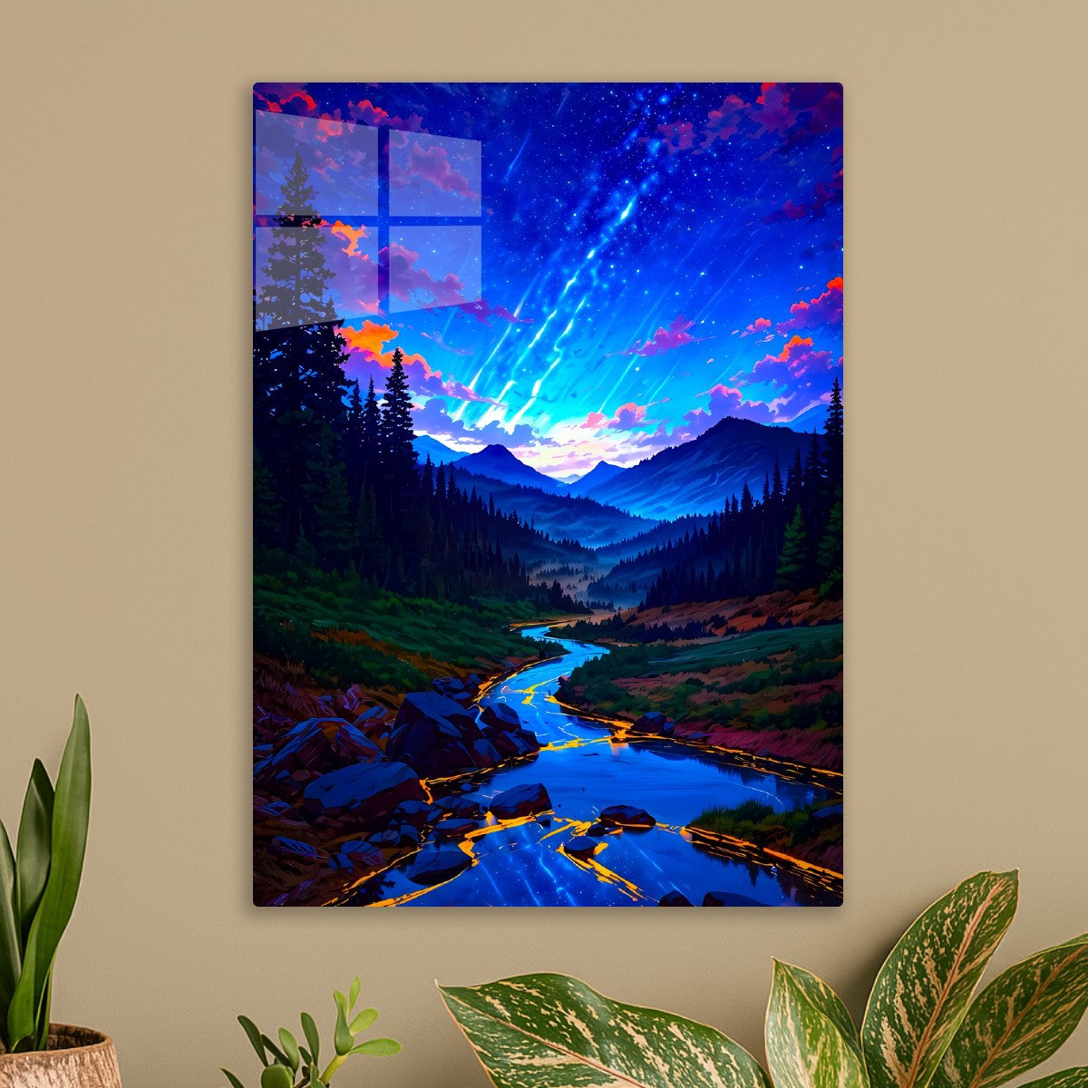 Anime River Under Stars