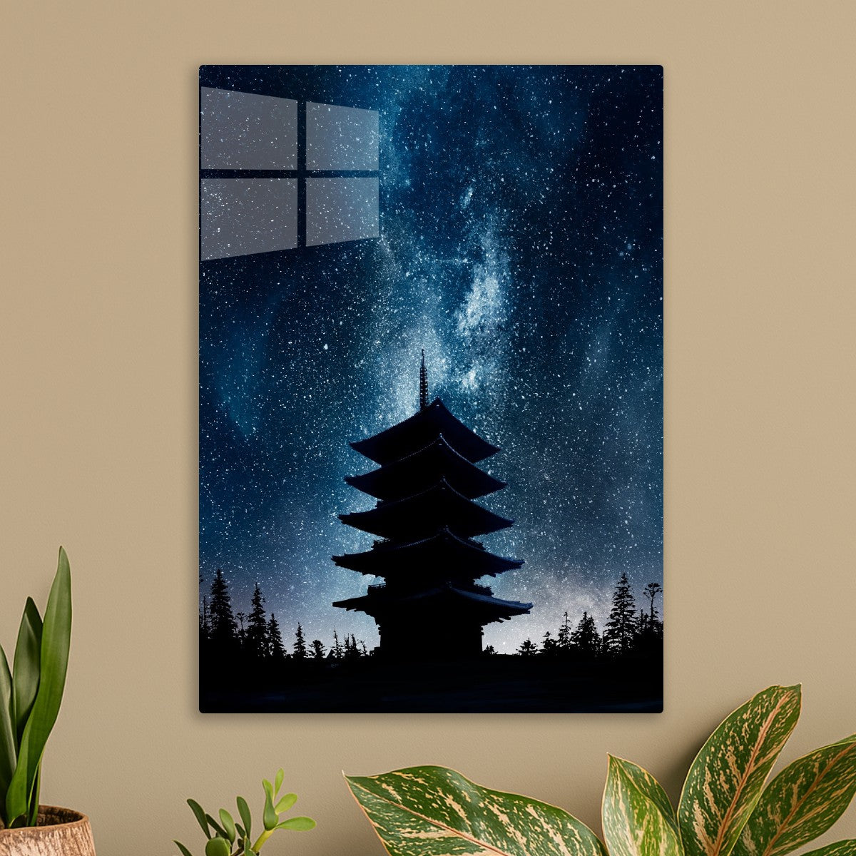 Night cosmic Pagoda