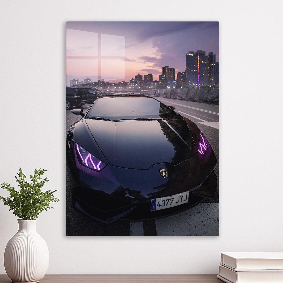 Purple Lamborghini 