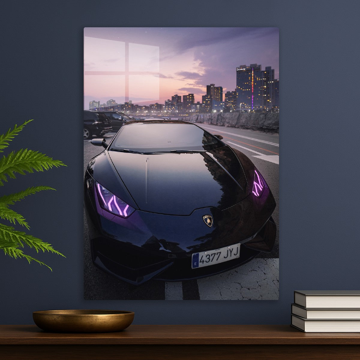 Purple Lamborghini 