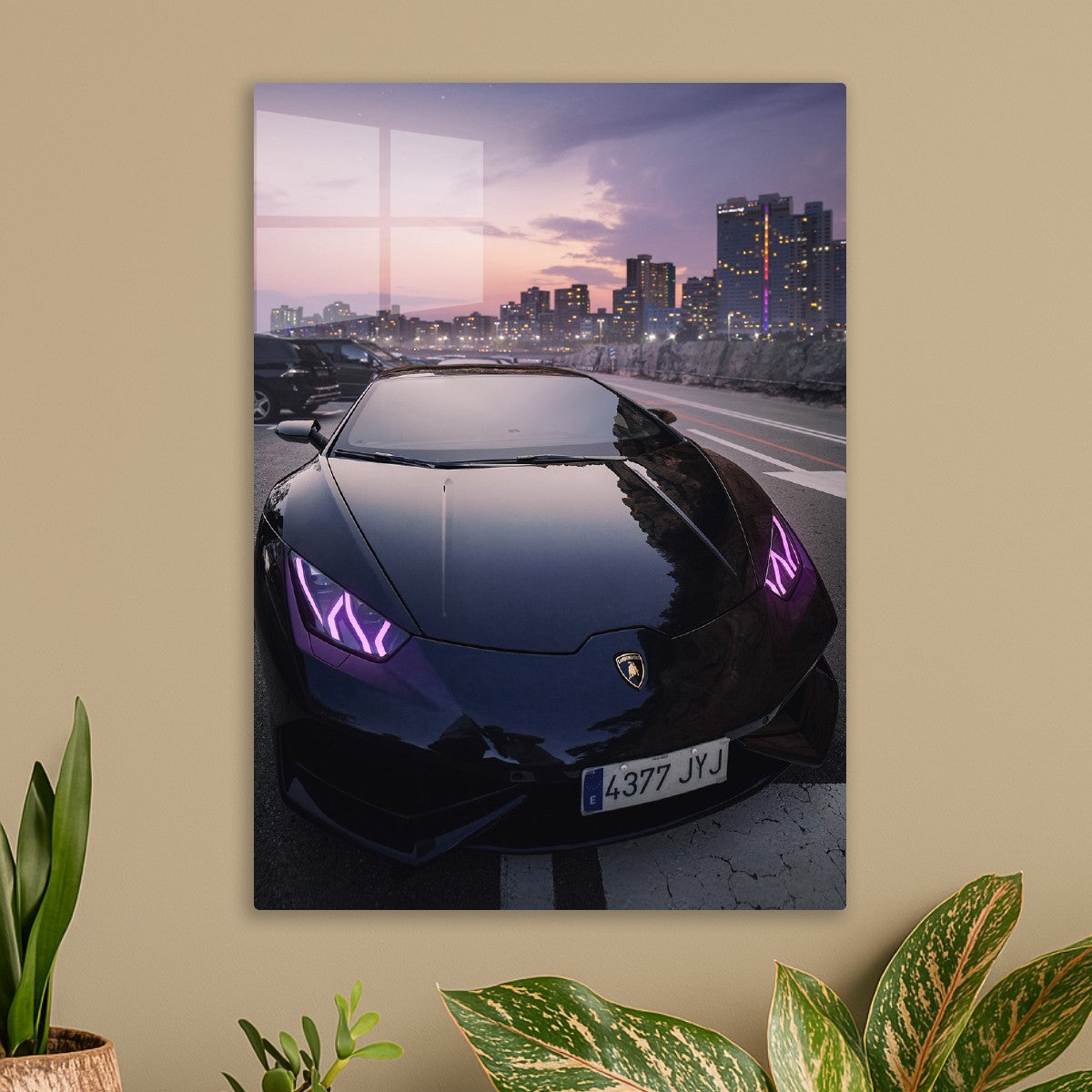 Purple Lamborghini 