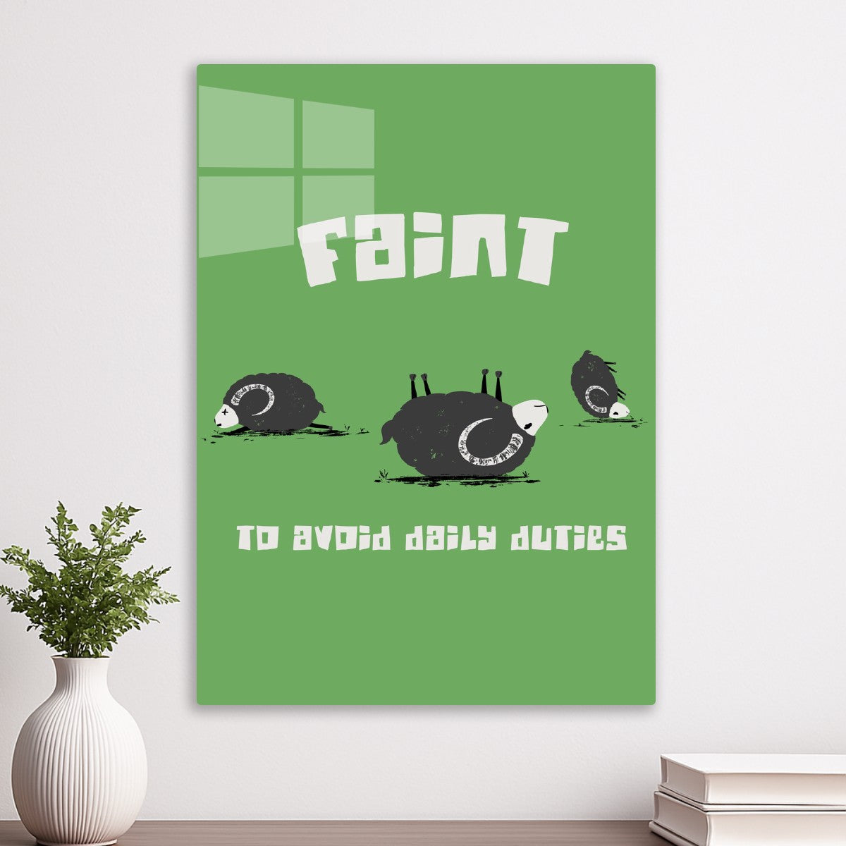 Faint to avoid daily duties