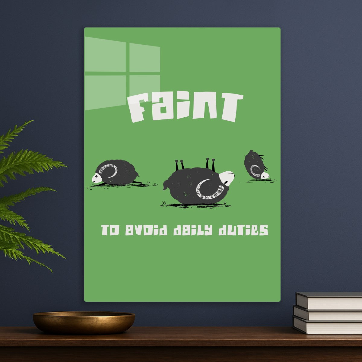Faint to avoid daily duties