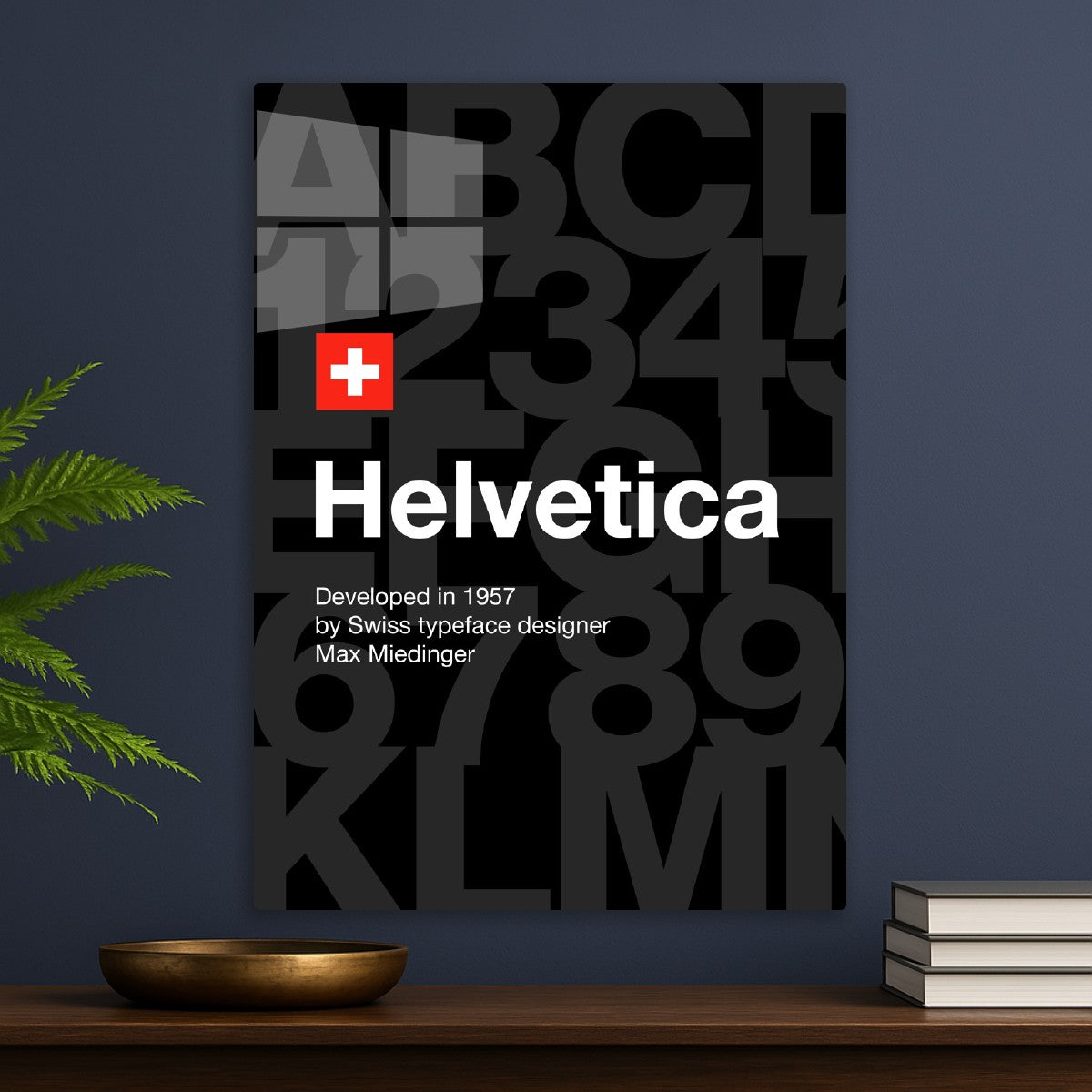 Helvetica font art 1957