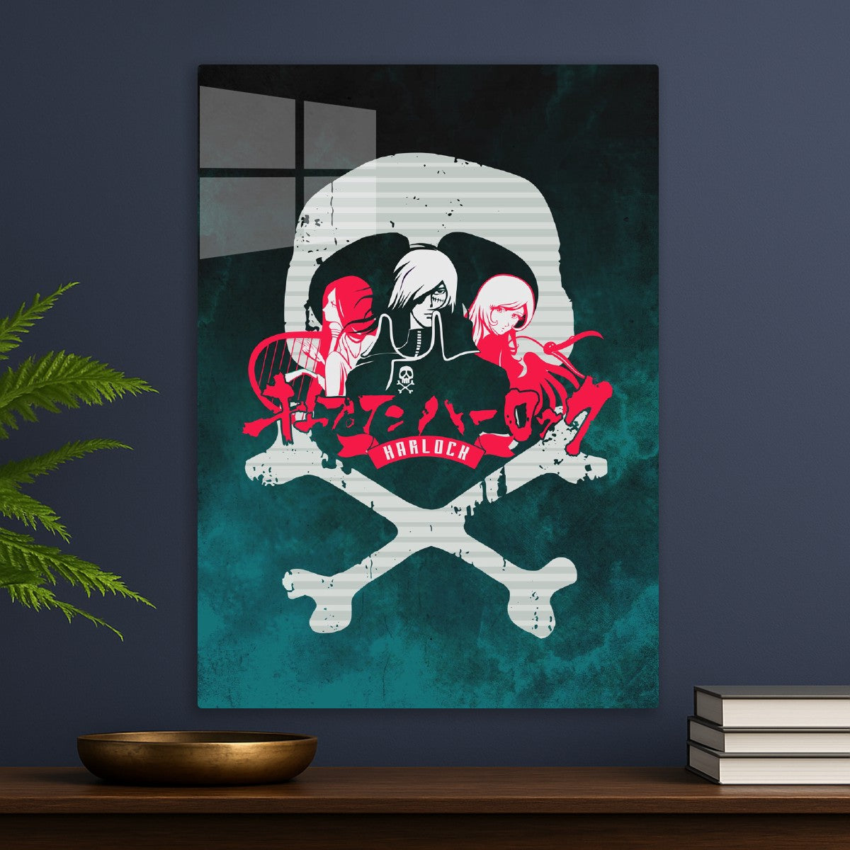 013 Harlock Skull Red