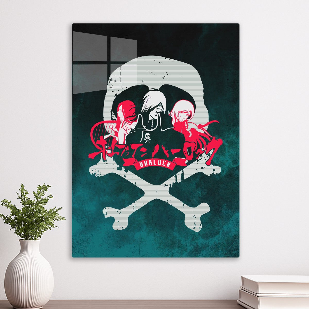 013 Harlock Skull Red