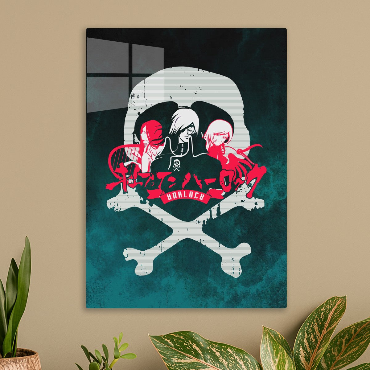 013 Harlock Skull Red