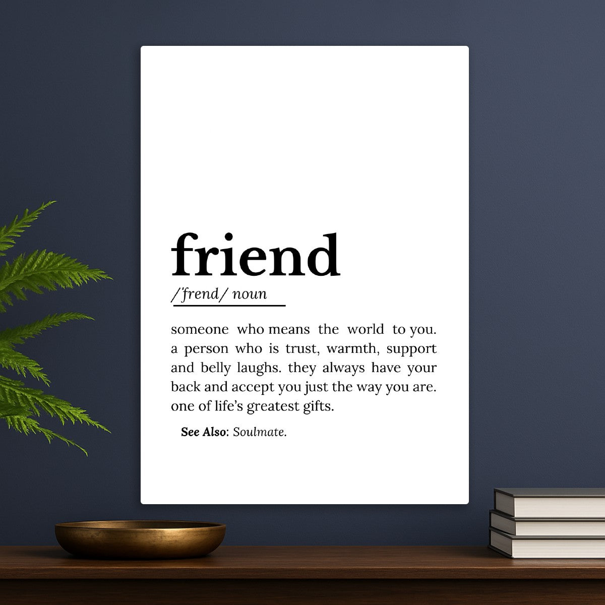 Friend Definition Typography