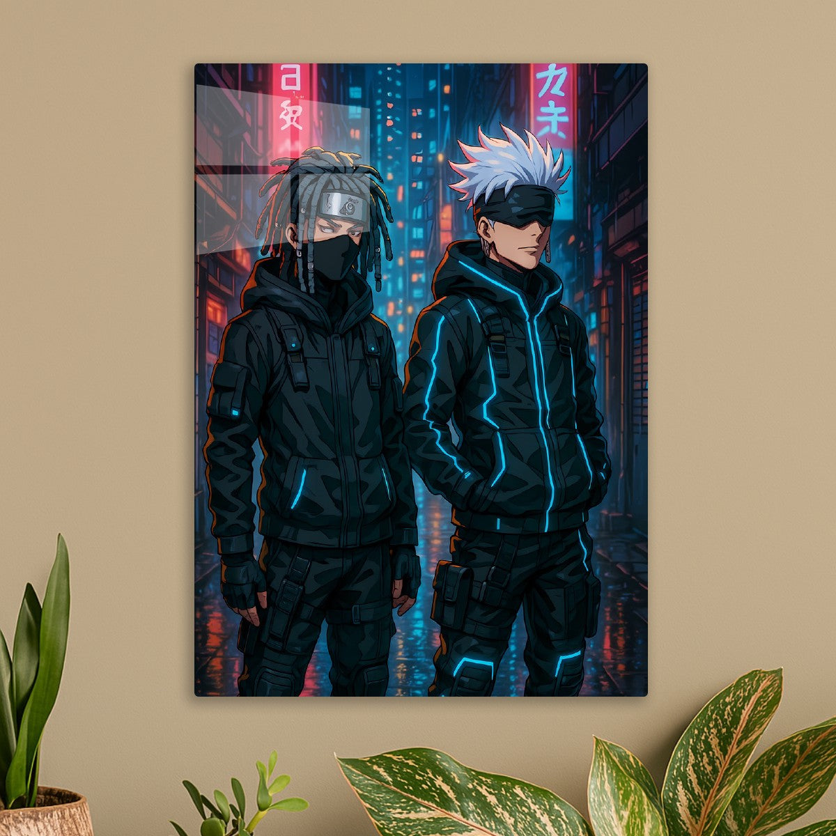 Kakashi x Gojo Cyber Street 