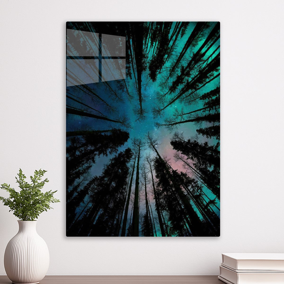 Nocturnal aura tree forest