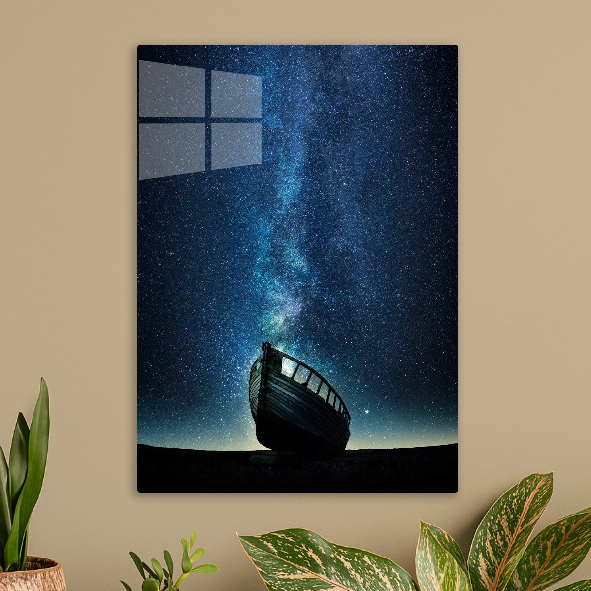 Cosmic Night boat art