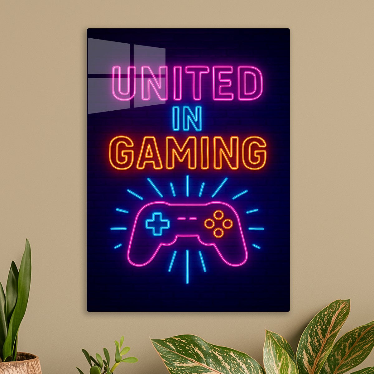 United in gaming sign
