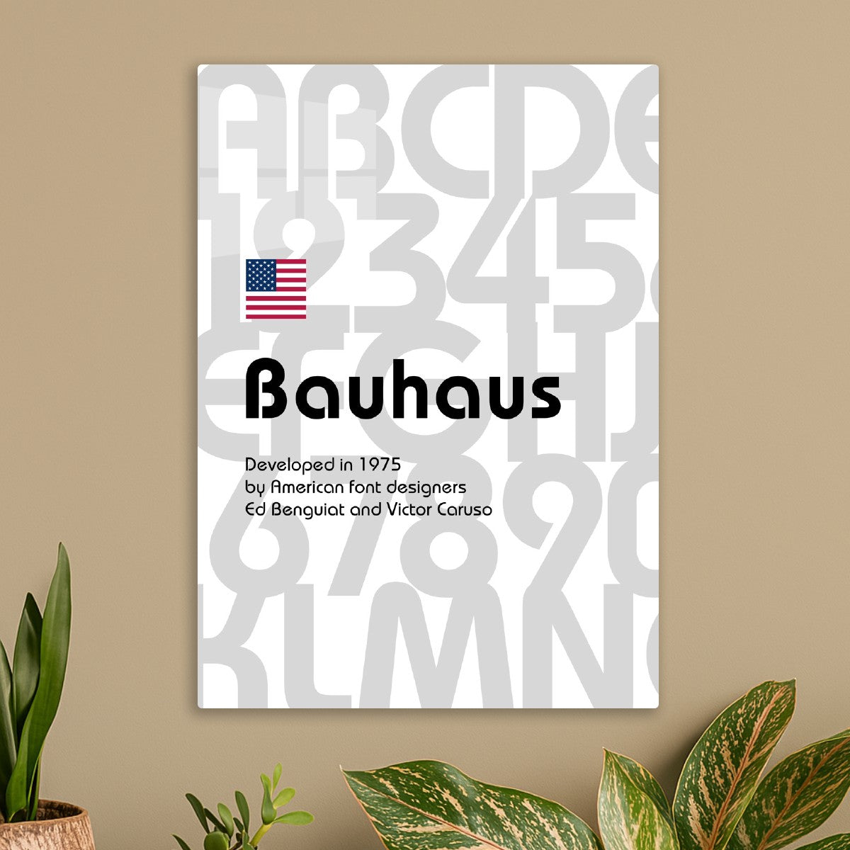 Bauhaus font, 1975
