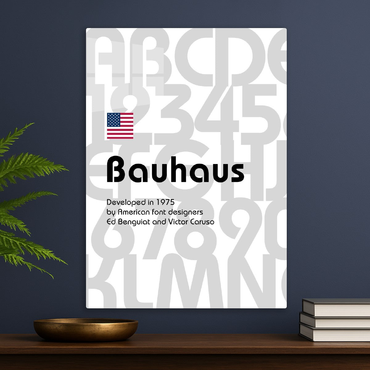 Bauhaus font, 1975