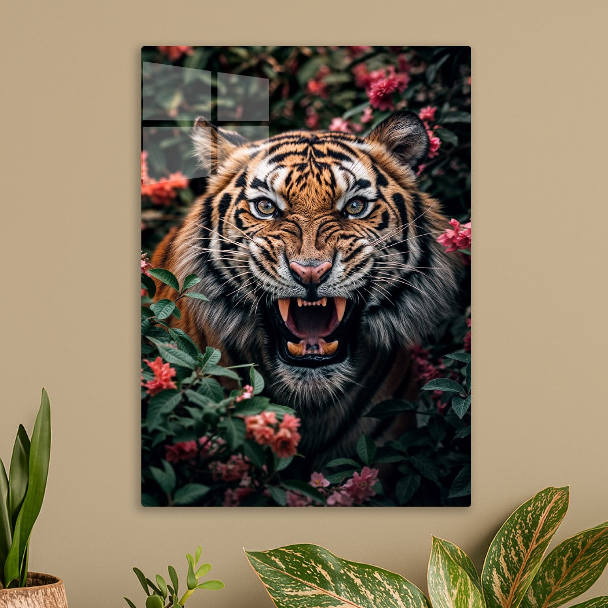 Floral Tiger Wild Close Up