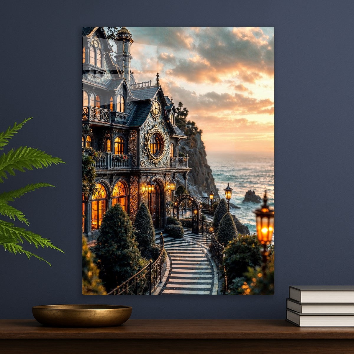  Golden Hour Cliffside Mansion