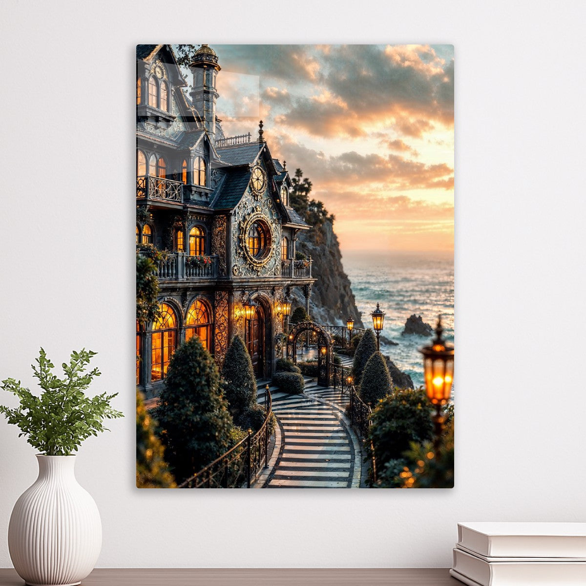  Golden Hour Cliffside Mansion