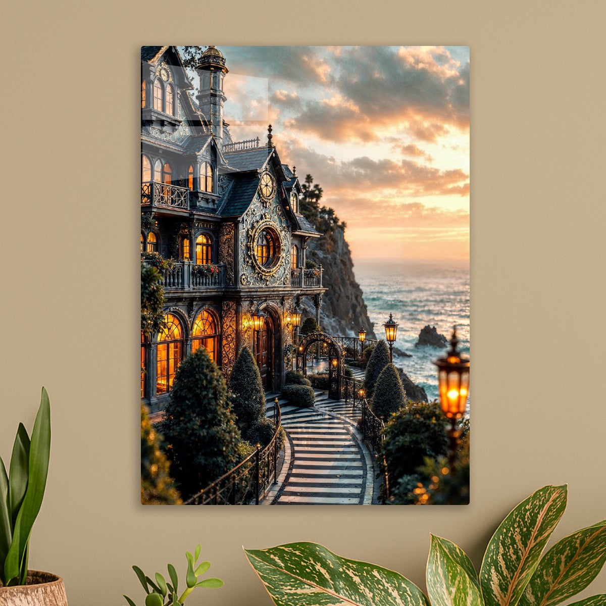  Golden Hour Cliffside Mansion