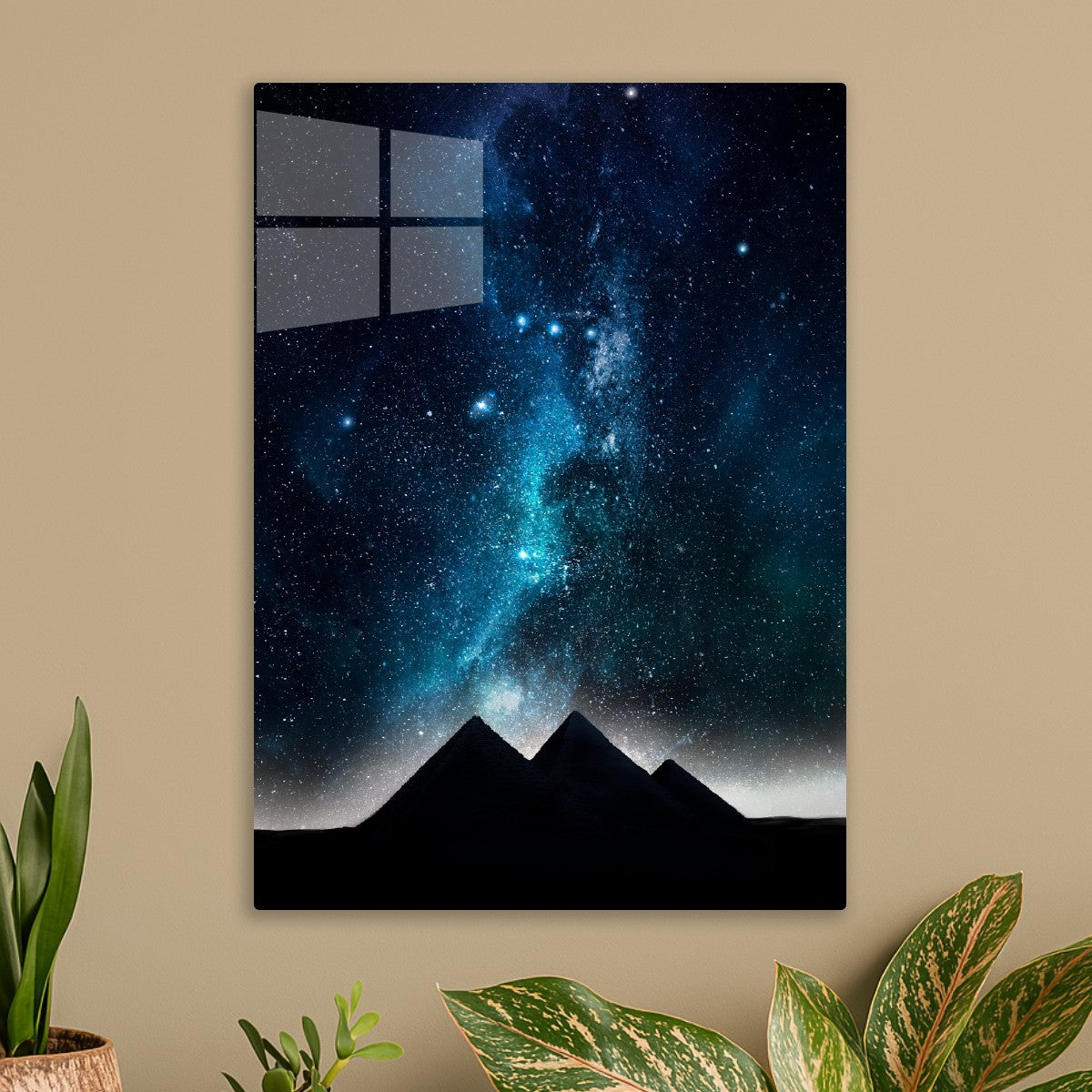 Cosmic night pyramids