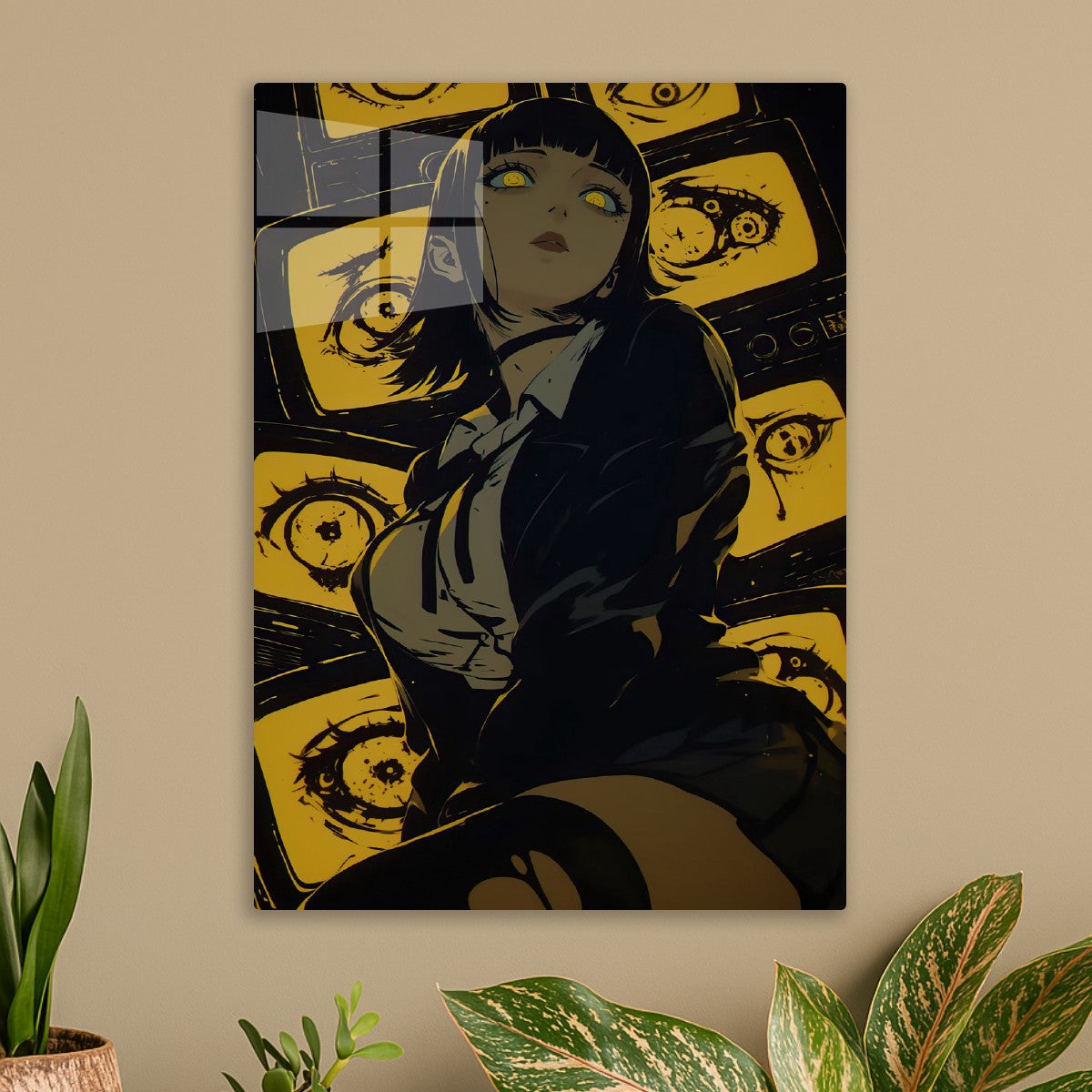 Anime Girl with Glowing Eyes