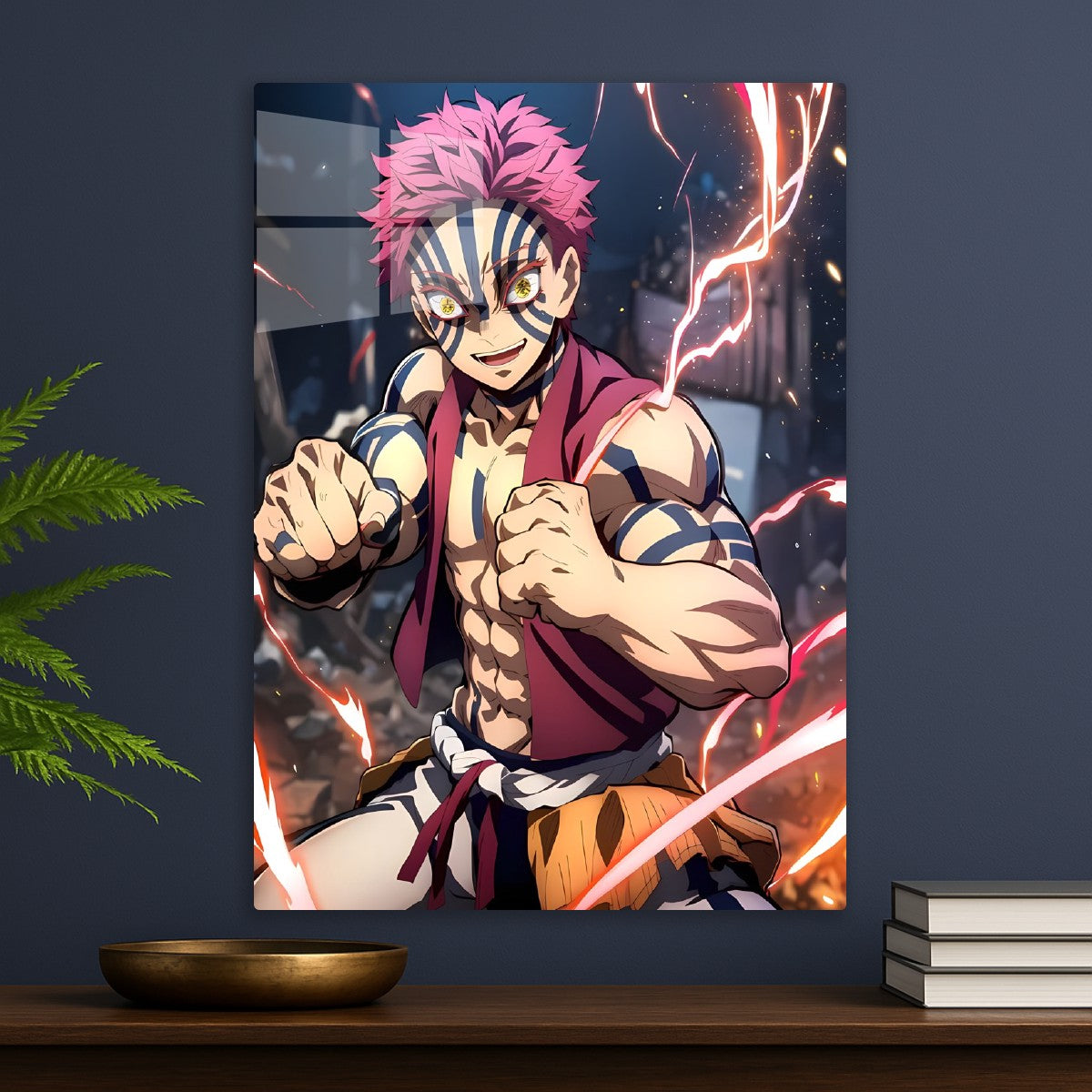 Akaza Dynamic Action Pose, Demon Slayer Kimetsu no Yaiba