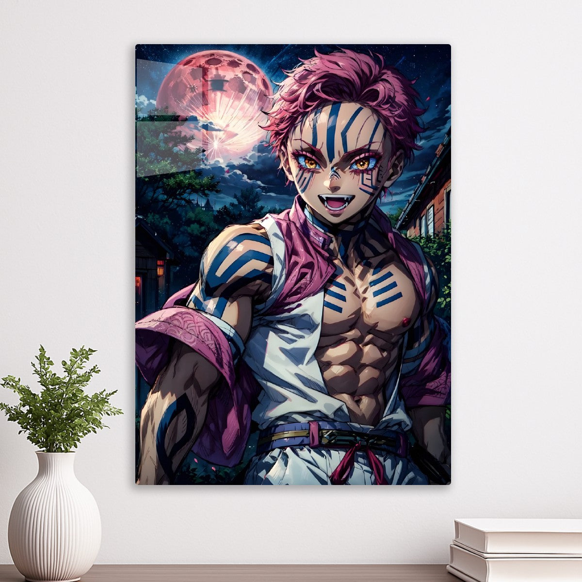 Akaza Under the Blood Moon, Demon Slayer Kimetsu no Yaiba