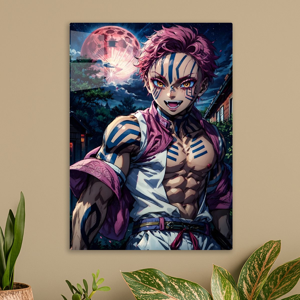 Akaza Under the Blood Moon, Demon Slayer Kimetsu no Yaiba
