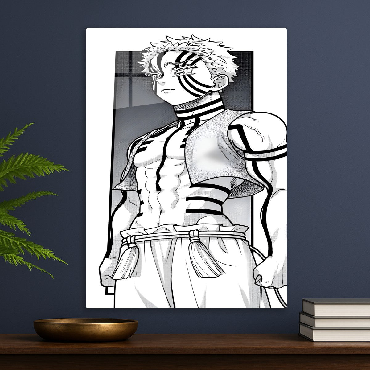 Akaza Demon Manga style Art