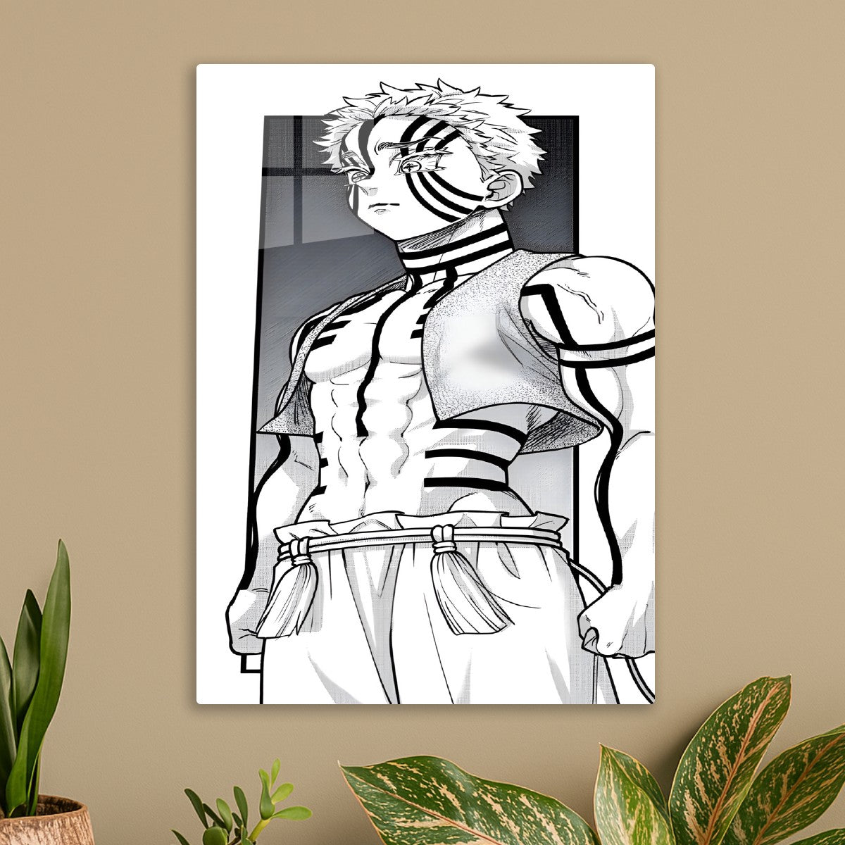 Akaza Demon Manga style Art