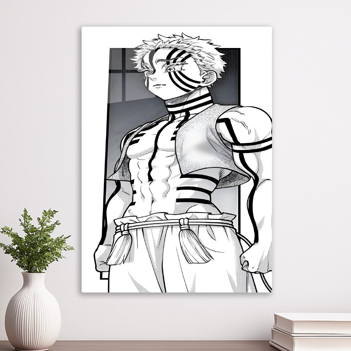 Akaza Demon Manga style Art