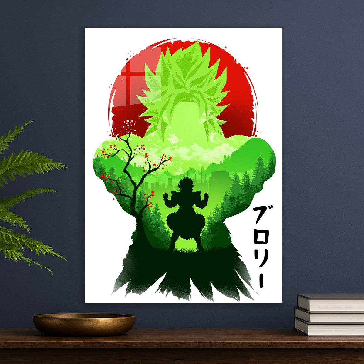Broly dragonball silhouette