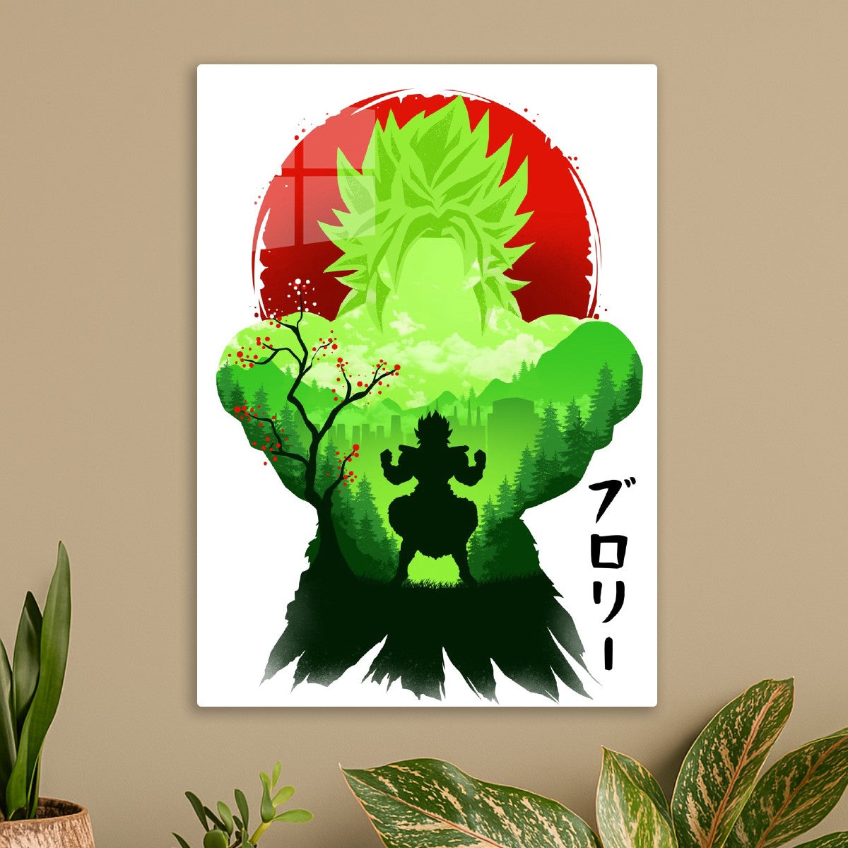 Broly dragonball silhouette