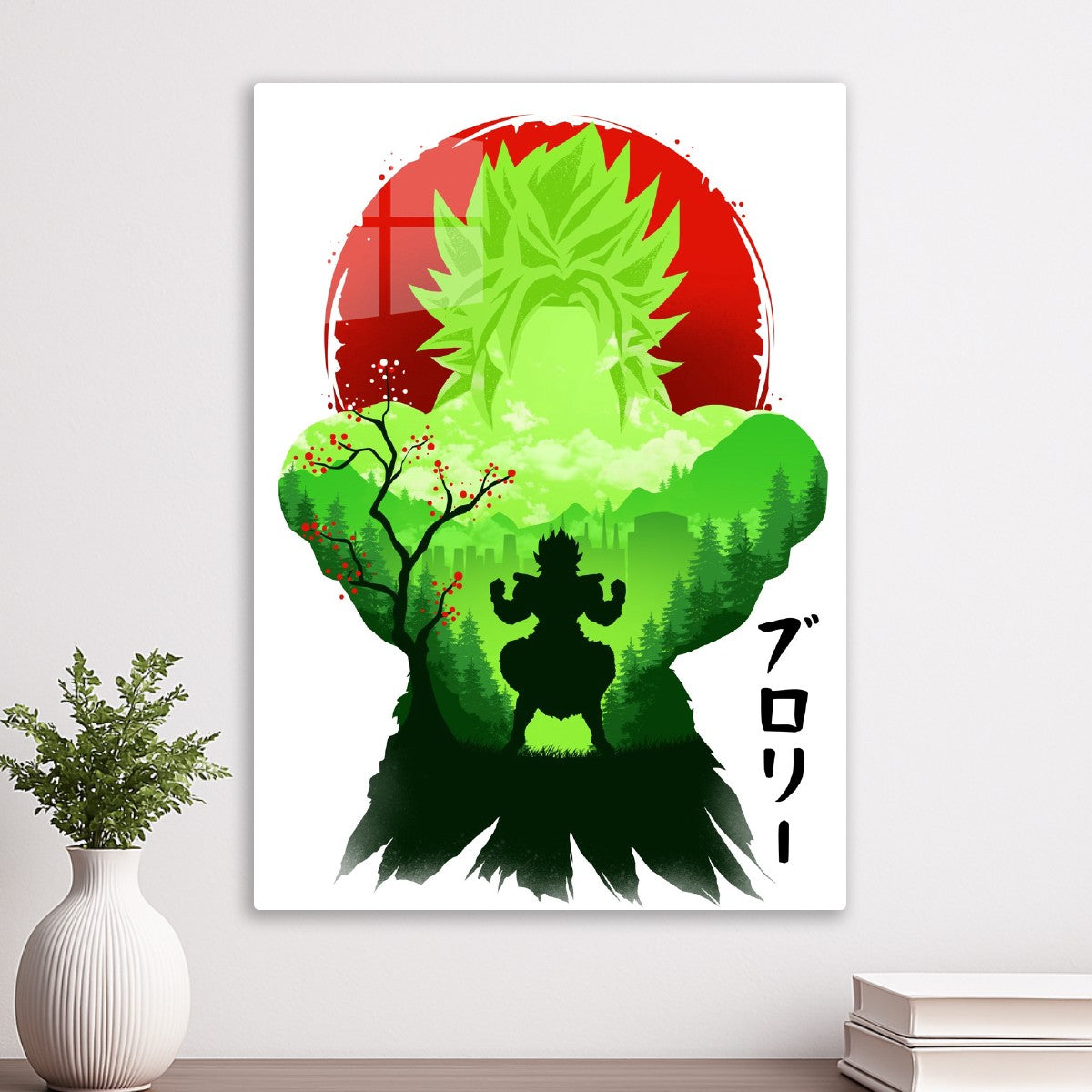 Broly dragonball silhouette